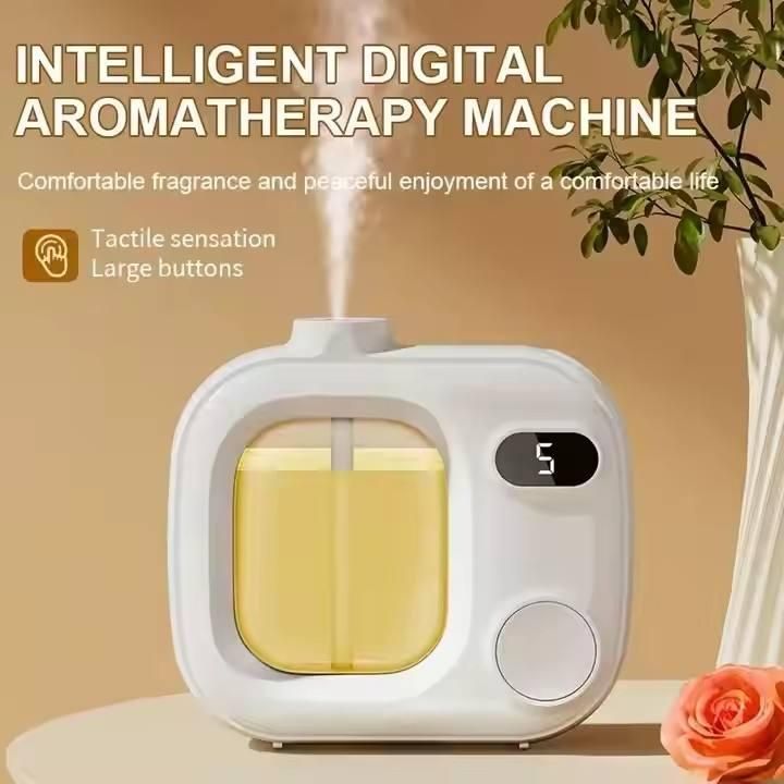 Automatic Aromatherapy Essential Oil Diffuser with LED Display – Ultra‑Quiet, Multi‑Color Ambient Light – Home & Office Air Freshener (Pack of 1)